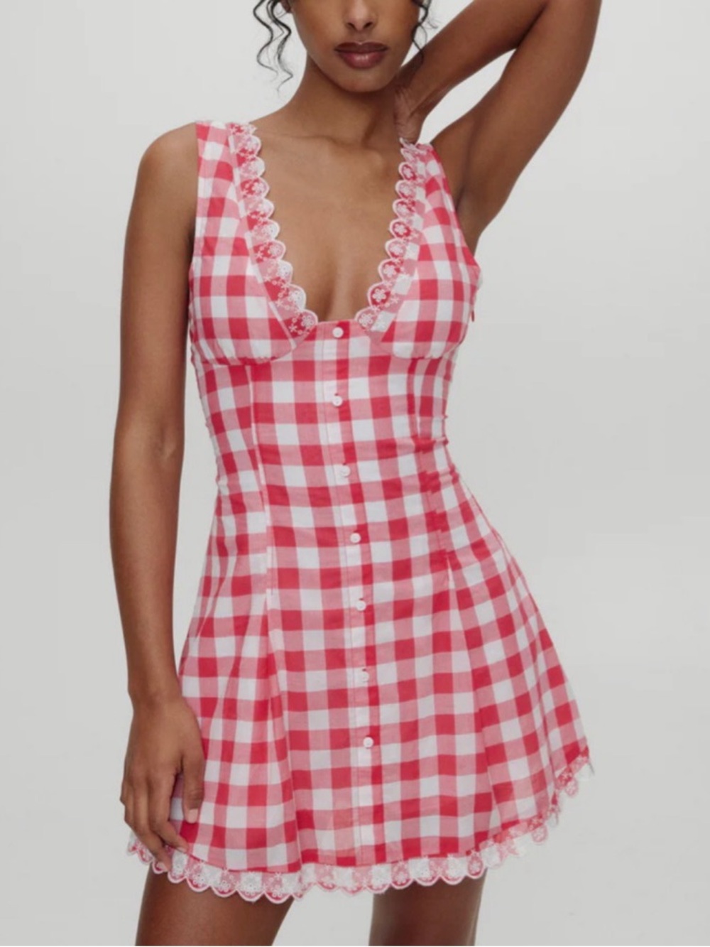 Frankies Bikinis X Bella Hadid Farm Mini Dress